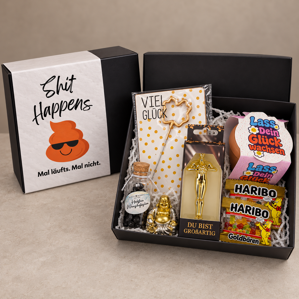 Shit Happens – die Box für alle, die eine Portion Glück gebrauchen können. 🍀😊