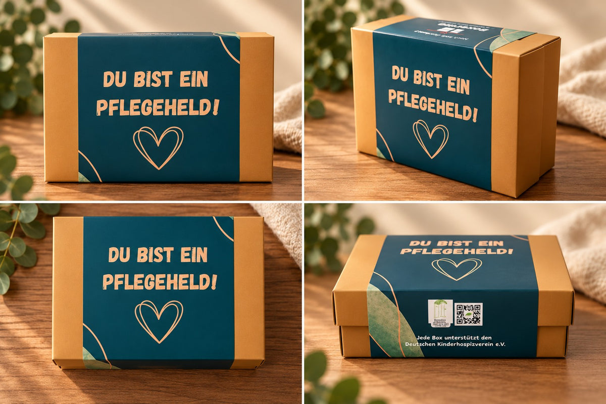 Pflegehelden-Box – ein Dankeschön für jeden Pflegeheld oder das ganze Team