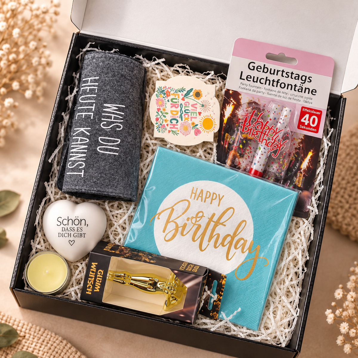 Happy Birthday – die Box für einen Geburtstag mit ganz viel Glück. 🎉🎂
