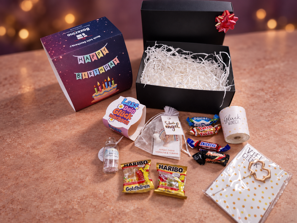 Glücksmomente zum Geburtstag – liebevoll verpackt. ✨