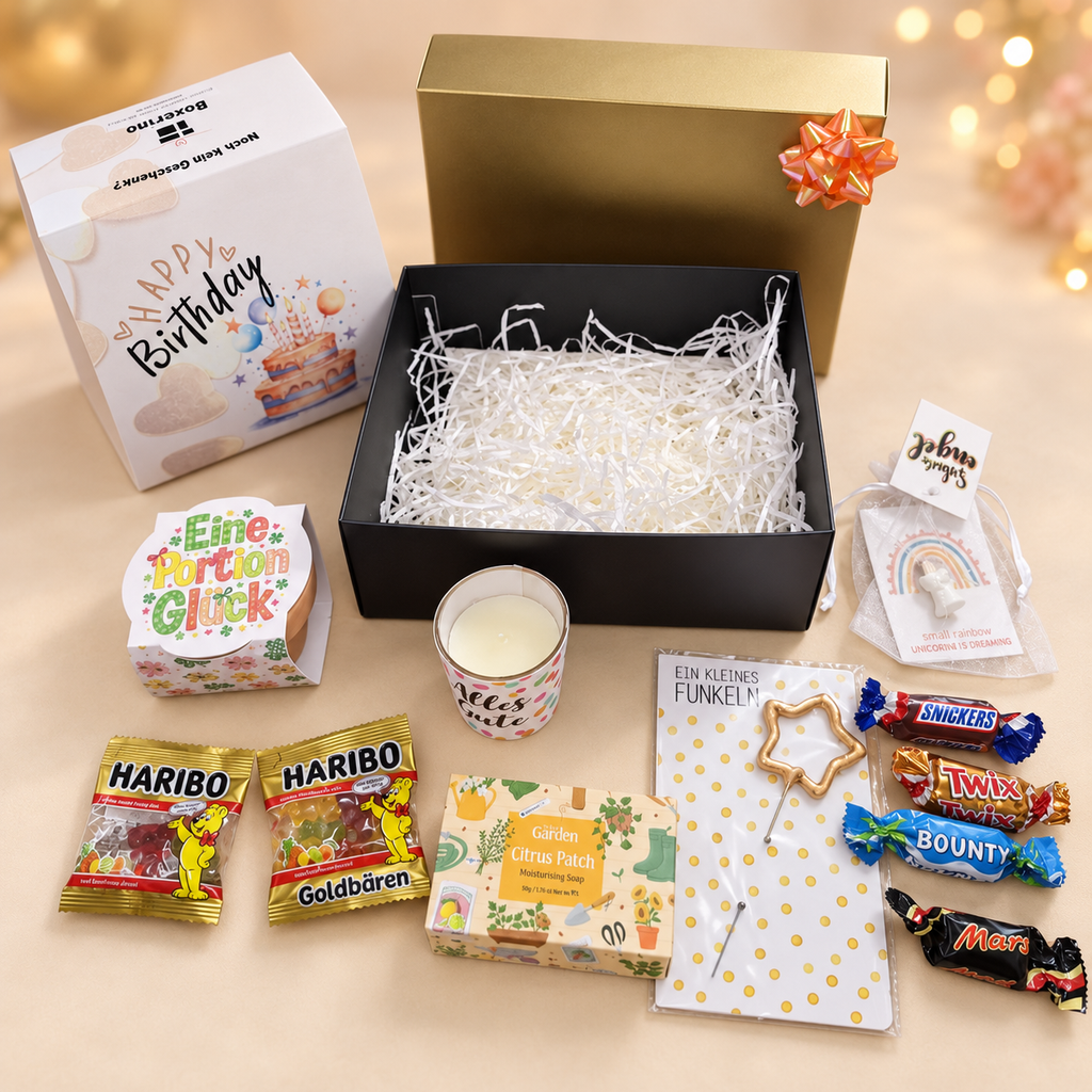 Goldene Geburtstagsmomente – die besondere Box zum Geburtstag. ✨🎂