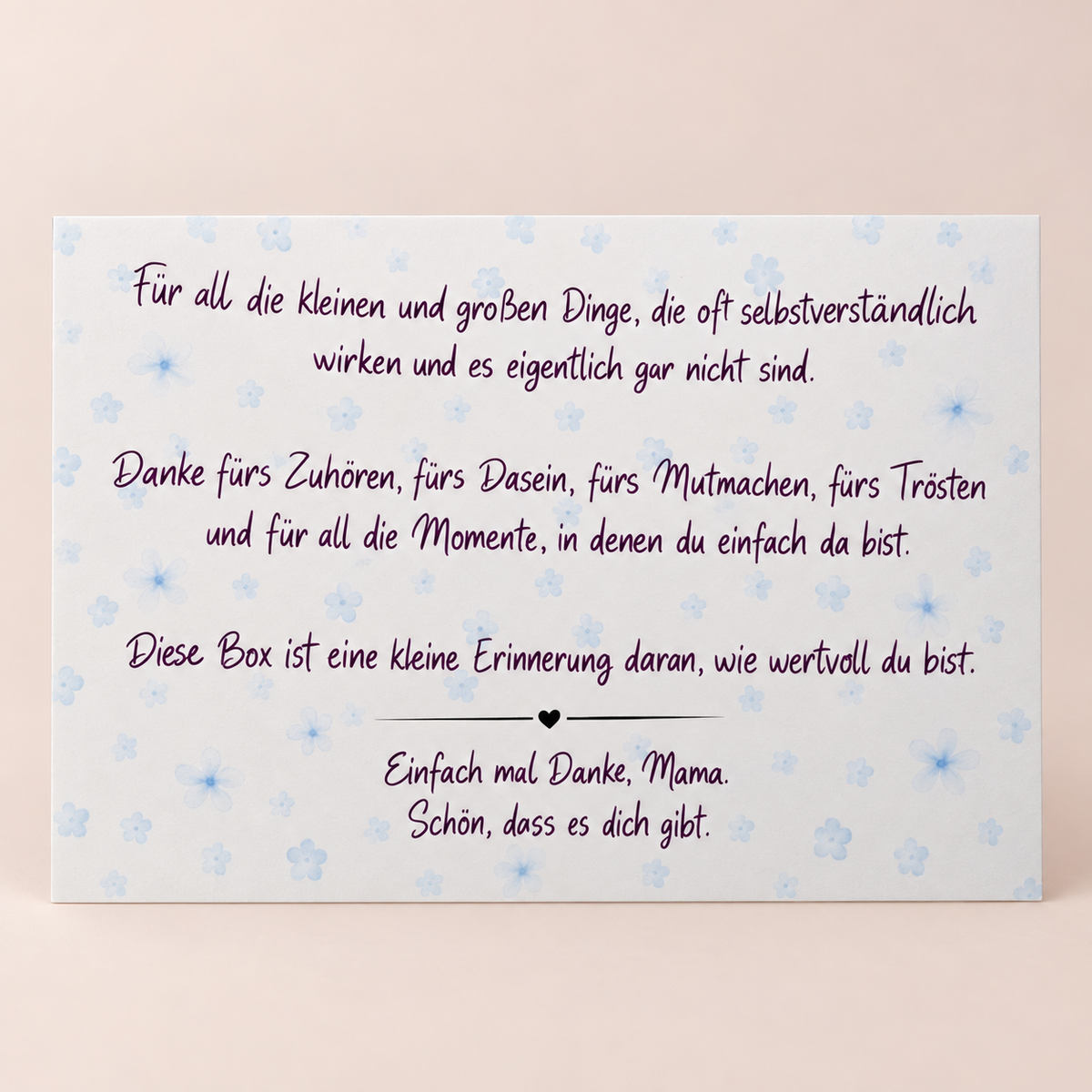 Danke Mama – eine Box für einen ganz besonderen Menschen. 💕🌷