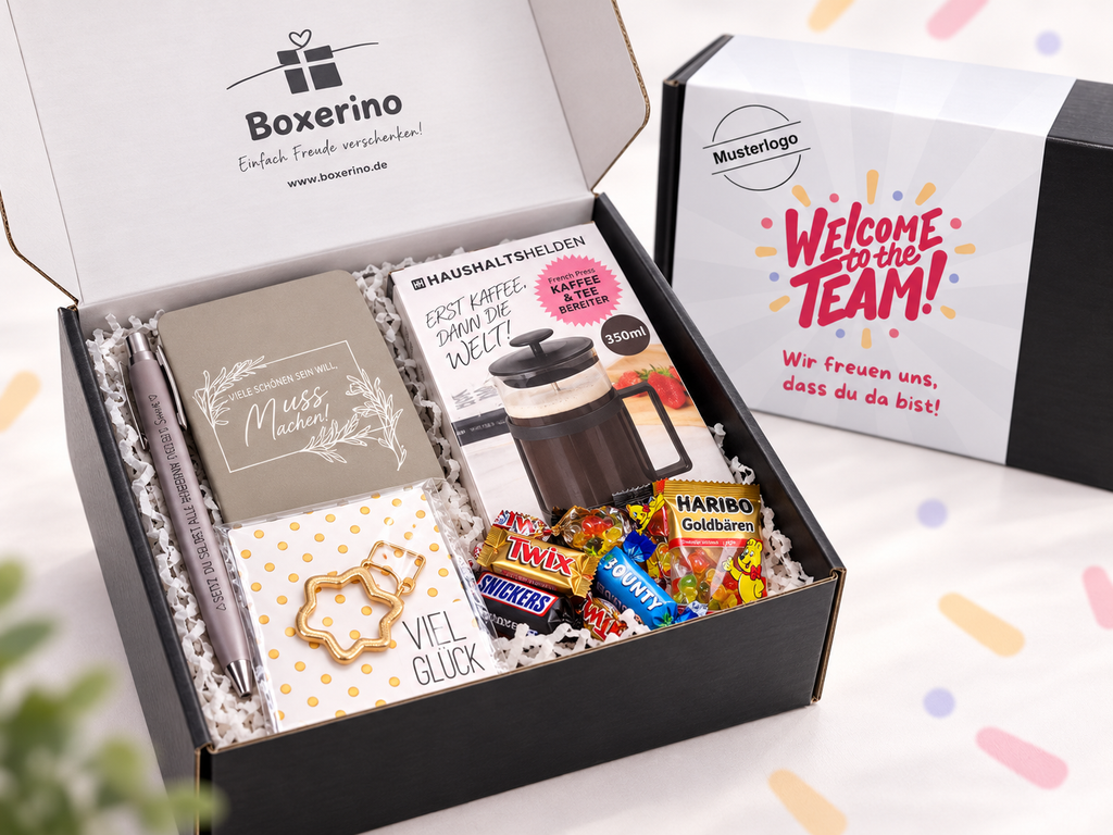 Willkommen im Team – die Box für einen richtig guten Start. ☕🤍