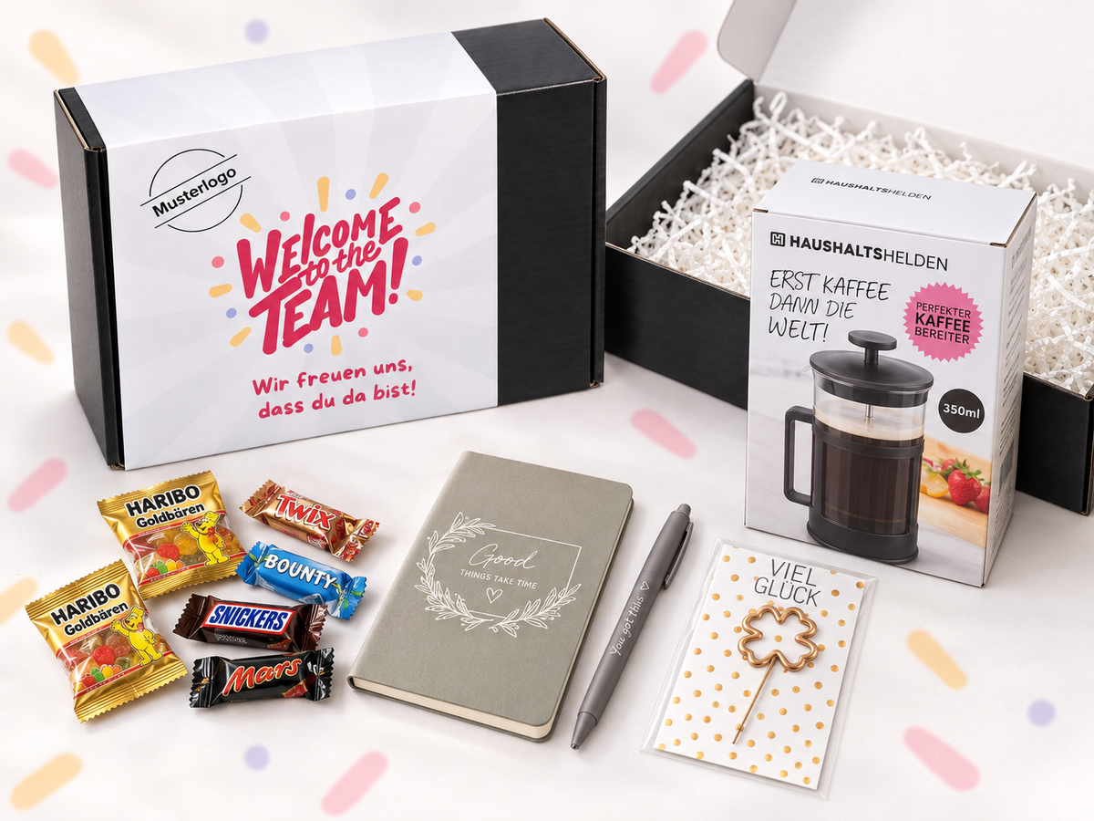 Willkommen im Team – die Box für einen richtig guten Start. ☕🤍